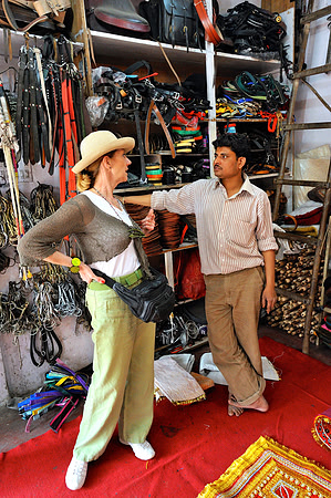 Discussing the products
