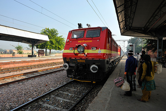 Our train at Bharatpur station
