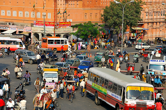 Traffic in Jaipur