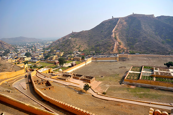 Fortifications around Amber Fort,