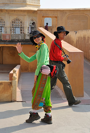 Inside the Amber Fort,