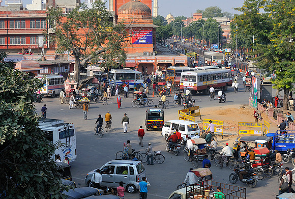 Traffic in Jaipur