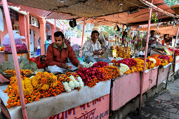 Flower stall at Jaipur