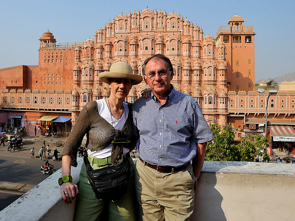 Julia and Michael at Hawa Mahal