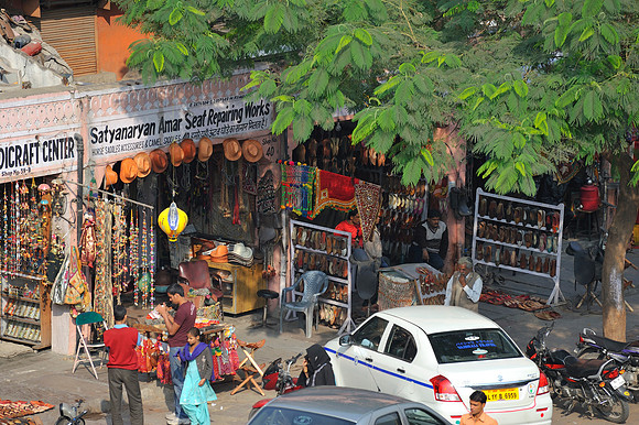 Leather shop in Jaipur