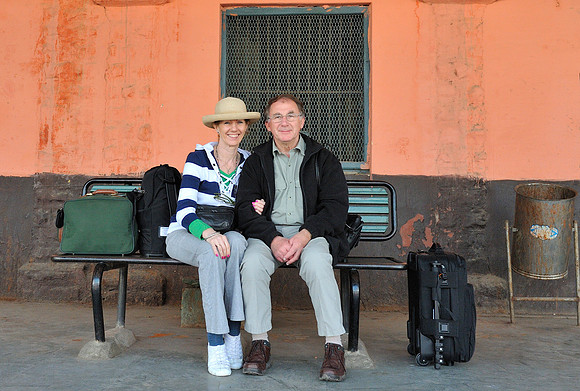Julia and Michael at Bharatpur station