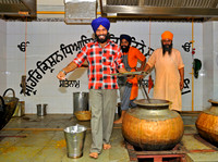 A Sikh soup kitchen in Delhi
