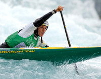 Rosalyn Lawrence of Australia at the Canoe Slalom
