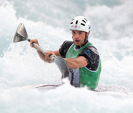 Christian Fabris of Australia at the Canoe Slalom