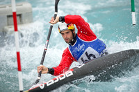 Hannes Aigner of Germany at the Canoe Slalom