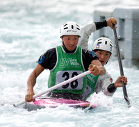 Tsubas Sasaki and Shota Sasaki of Japan at the Canoe Slalom