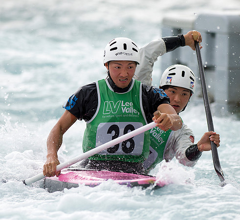 Tsubas Sasaki and Shota Sasaki of Japan at the Canoe Slalom