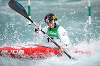 Eva Tercelj of Slovenia at the Canoe Slalom, Lee Valley