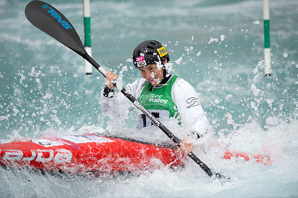 Eva Tercelj of Slovenia at the Canoe Slalom, Lee Valley