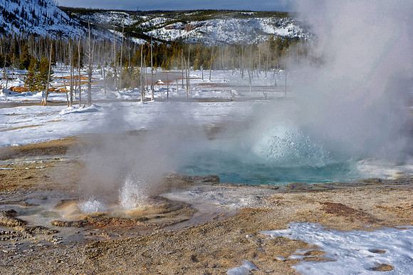 Hot Spring, Biscuit Basin, Yellowstone National Park,