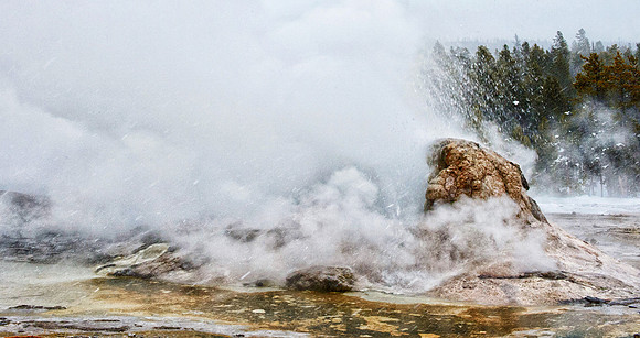 Castle Geyser, Yellowstone National Park,