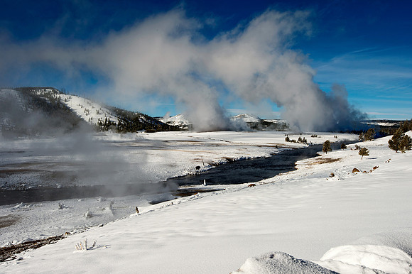 Firehole River, Yellowstone National Park, Montana, USA