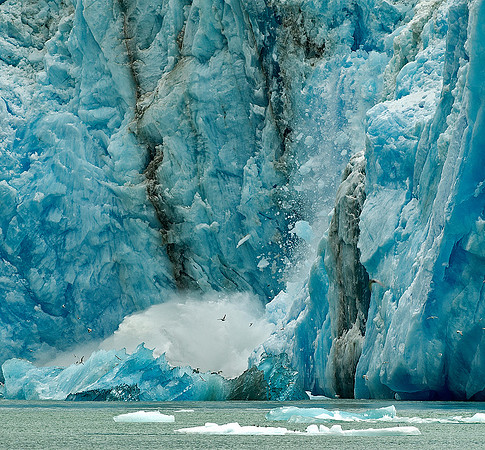 Dawes Glacier calving,