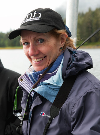 Julia on board MV Discovery, Pybus Point