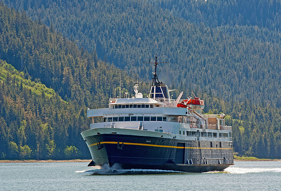 Alaska State Ferry in the Wrangells Narrows