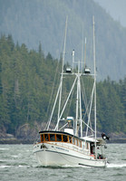 Fishing trawler in Stephens Passage