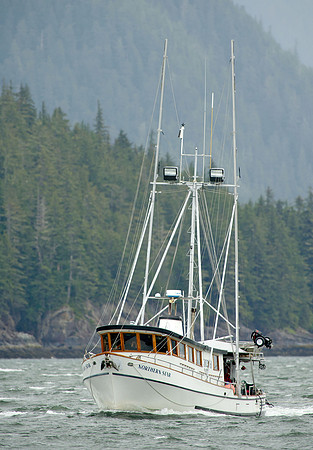 Fishing trawler in Stephens Passage