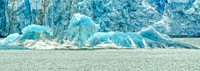 Rolling ice after calving at the Dawes Glacier