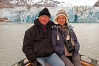 Michael, and Julia with the Dawes Glacier