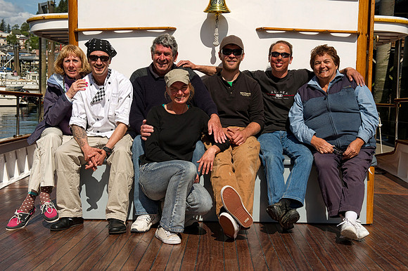Guests and crew of the MV Discovery