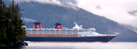The Disney World cruise ship in Stephens Passage