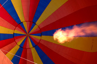 Flame inside balloon