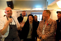 Tom Kerridge, Kevin Clifton and Olly Smith at The Mulberry Inn, Chiddingfold
