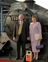 Mayor and Mayoress of Guildford on the Chase Chuffer