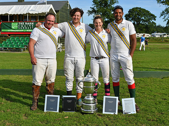 Coombe Place winners of the Blue Jackets Tournament New Forest Polo Club