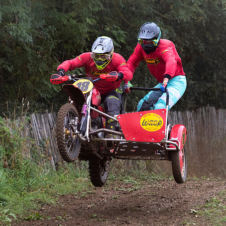 Andy Abrahams and Graham Livings on their Wasp Norton 920