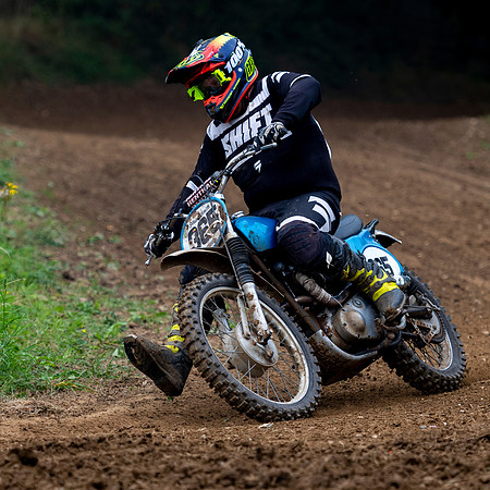 Stuart Smith on his TRI BSA 500