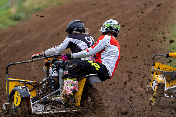 Nick Night and Jack Newberry on their Norton Wasp 920