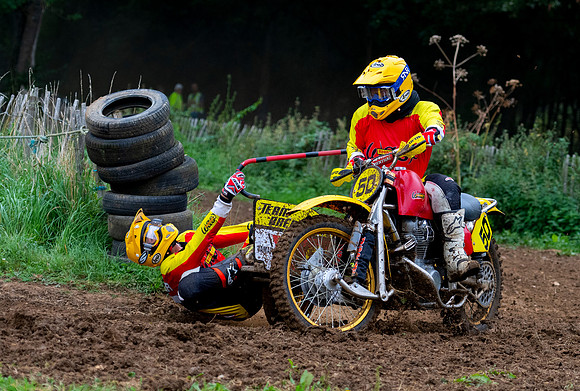David Millward and Joseph Millward on their Suzuki GS 1000