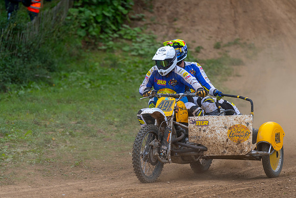 Andy Abrahams and Graham Livings on their Wasp Norton 920