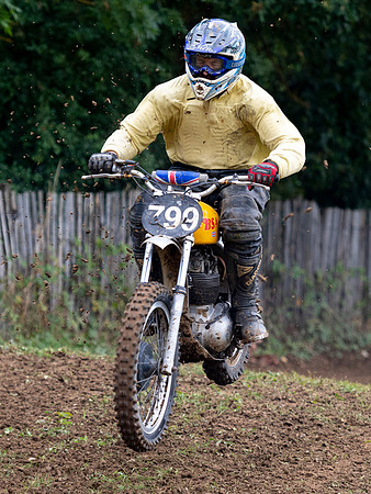 Terry Little on his BSA B40 350
