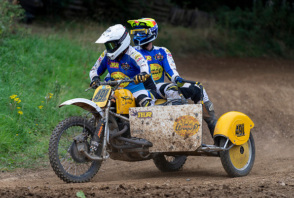 Andy Abrahams and Graham Livings on their Wasp Norton 920