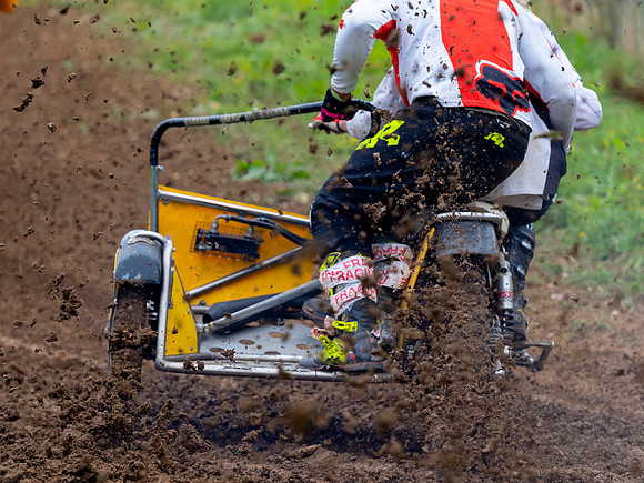 Nick Night and Jack Newberry on their Norton Wasp 920