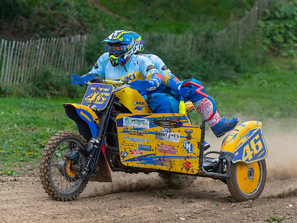 David Millward and Joseph Millward on their Suzuki GS 1000
