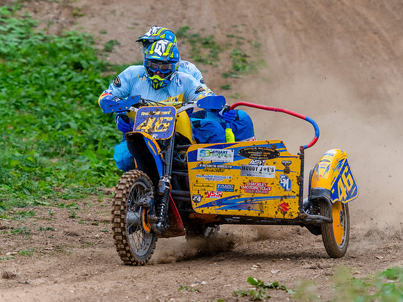 David Millward and Joseph Millward on their Suzuki GS 1000