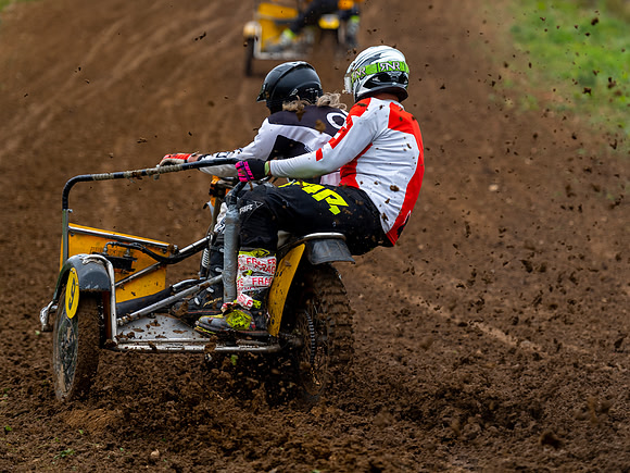 Nick Night and Jack Newberry on their Norton Wasp 920
