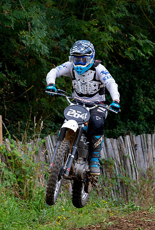 Chris Chell on his BSA B50