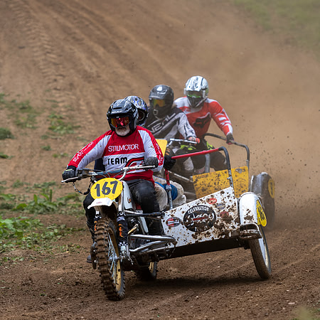 Dick Ramplee and Sean Gray on their Wasp Norton 920