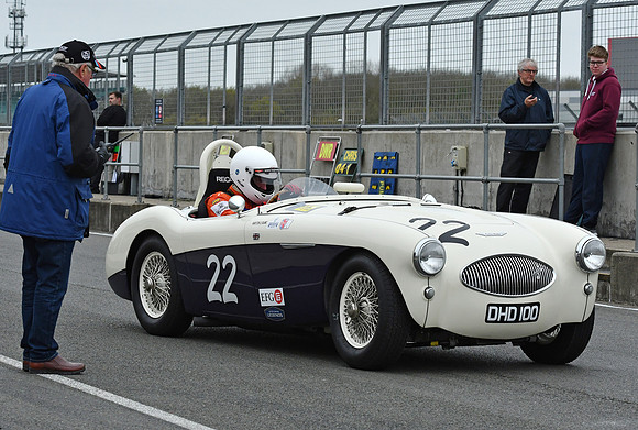 Austin Healey at HGPCA Practice day Silverstone