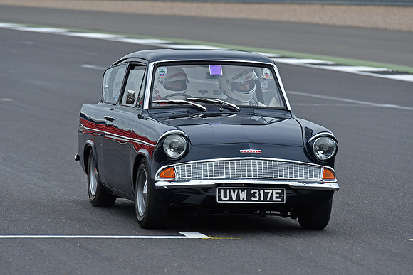 Ford Anglia at HGPCA Practice day Silverstone