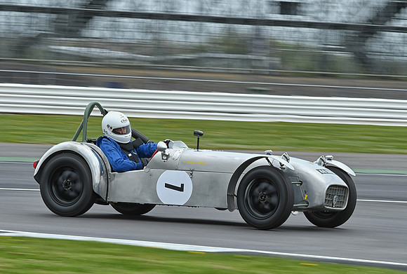 Robert Barrie driving the Lotus 7